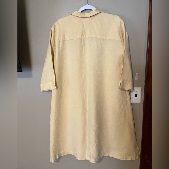 J Jill Pure Jill Linen MIDI Shirt Dress - Picture 3 of 5